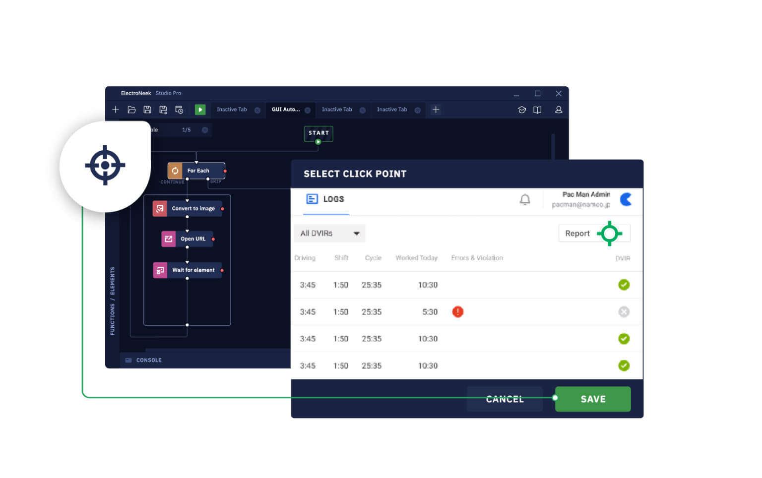 Versatile GUI automation with ElectroNeek Studio Pro